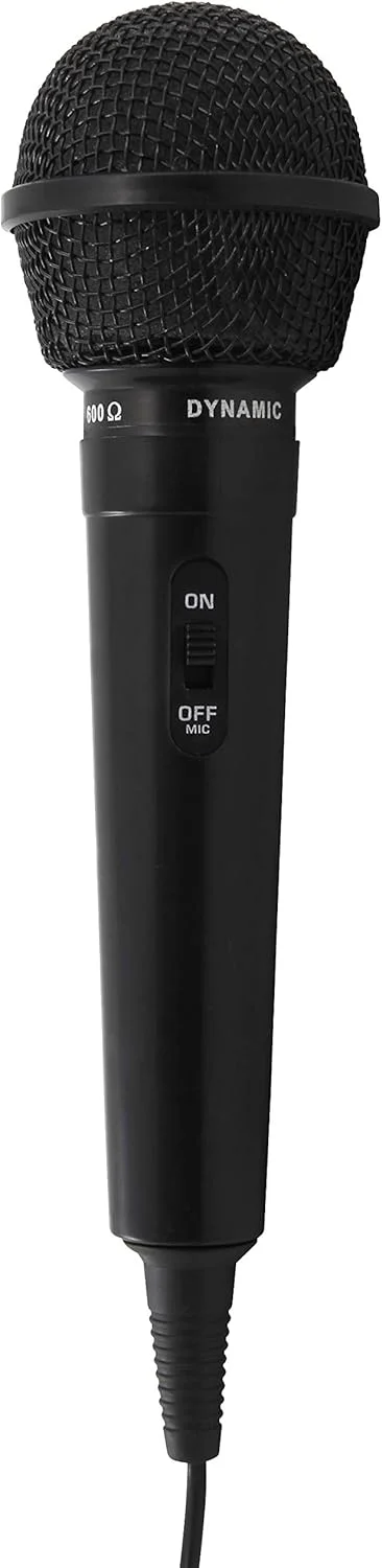 میکروفون داینامیک DM-202 | جک، 600 اهم، 70–12.000 هرتز | شامل آداپتور، ایده آل برای آواز و کاربردهای گفتاری