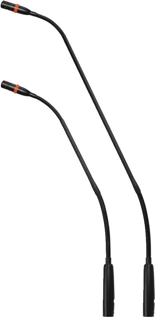 میکروفون گردن غازی الکترت JTS GM-5218L با LED و الگوی قطبی سوپرکاردیوید، میکروفون کنفرانسی برای اعلانات، سخنرانی ها و سایر انتقال های صوتی، به رنگ مشکی