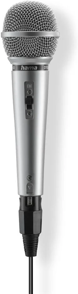 میکروفون داینامیک Hama Jam Star، کابل جک 3 متری + آداپتور، روشن/خاموش