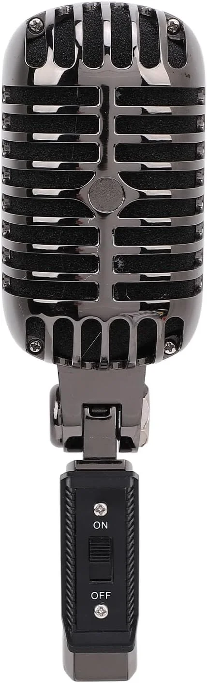 میکروفون دینامیک رترو Yctze با الگوی قطبی کاردیوئید، طراحی شده از آلیاژ روی برای پایه های یونیورسال، ایده آل برای اجرا و استفاده در استودیو میکروفون دینامیک رترو Yctze با الگوی قطبی کاردیوئید، طراحی شده از آلیاژ روی برای پایه های یونیورسال، ایده آل برای اجرا و استفاده در استودیو