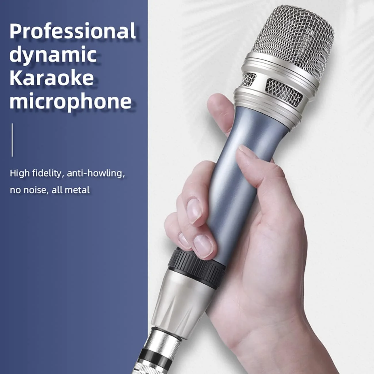 میکروفون سیمی حرفه ای Depusheng C90، میکروفون دستی دینامیک برای آواز خواندن در منزل، KTV، سخنرانی، عروسی، استیج و فعالیت های فضای باز