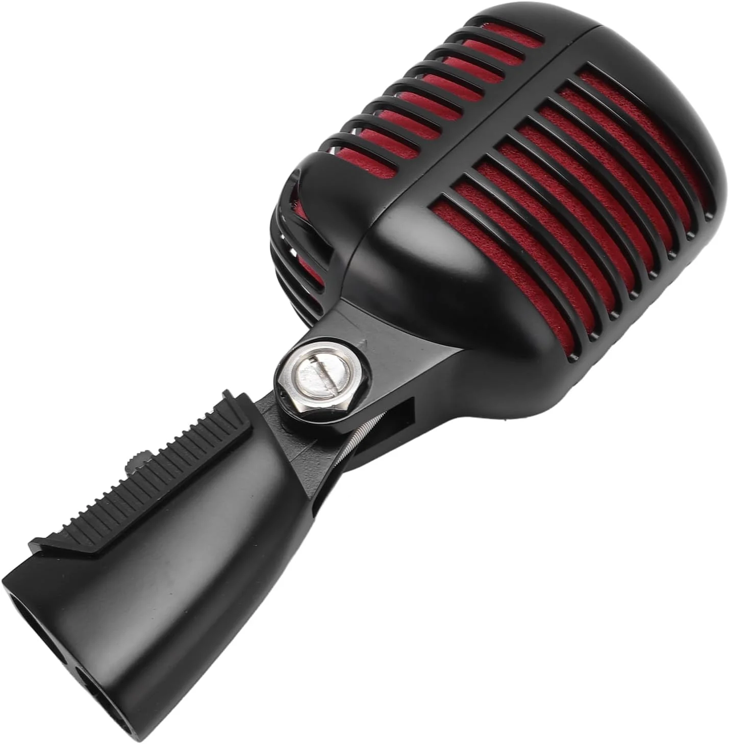 میکروفون دینامیکی Tangxi با الگوی قطبی کاردیوئید. جهت‌گیری فوق‌العاده برای سخنرانی و اجراهای موسیقی، اجراهای صحنه‌ای، KTV، آلیاژ روی یکپارچهسازی با سیستمعامل (مشکی)