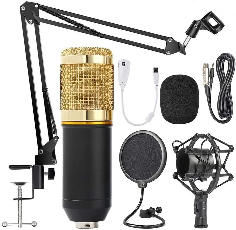 میکروفون استودیویی BM-800 کندانسور ضبط صدا KTV کارائوکه برای کامپیوتر