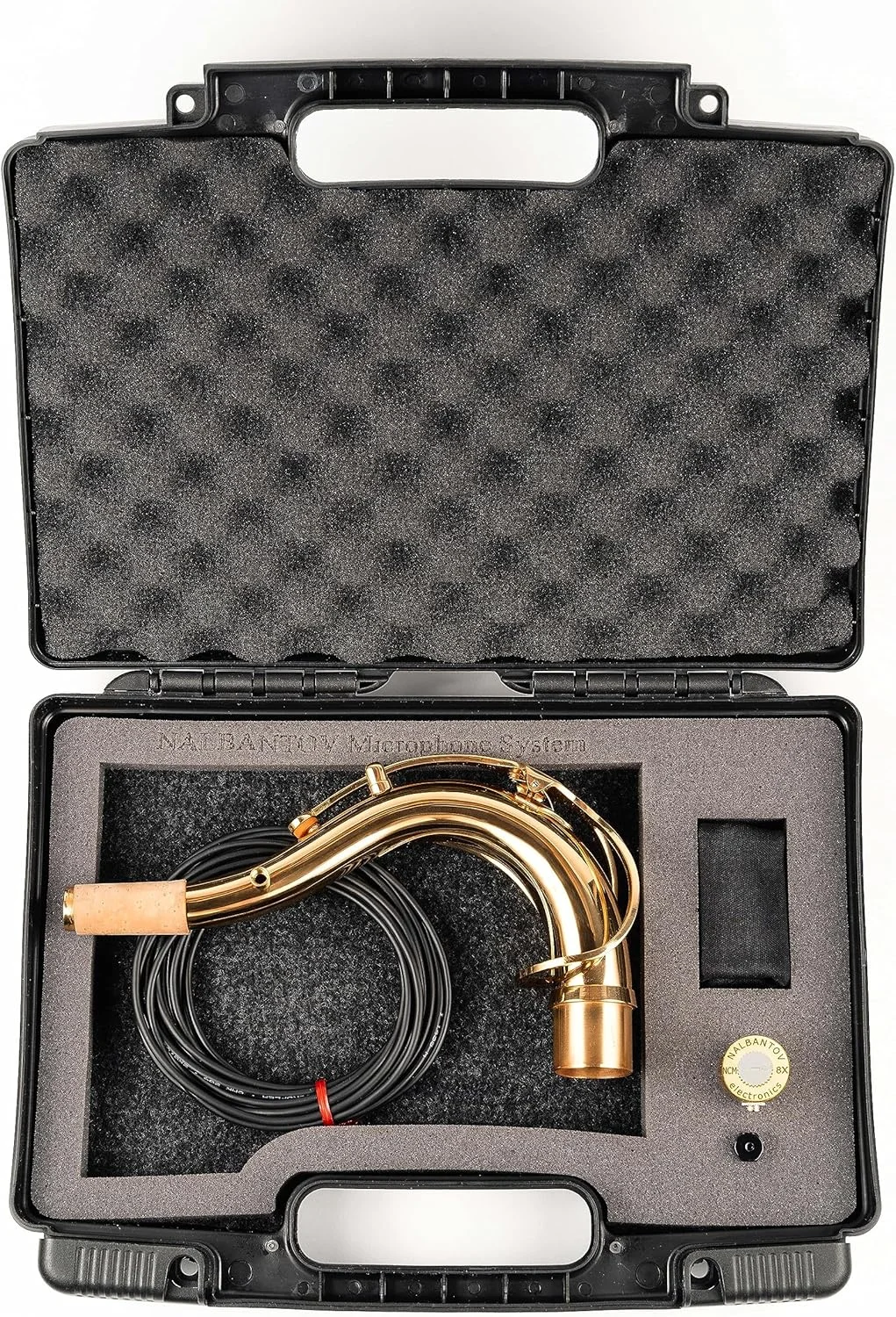 میکروفون ساکسیفون تنور Nalbantov NCM 8X ST - سیستم پیکاپ، کابل، گردن