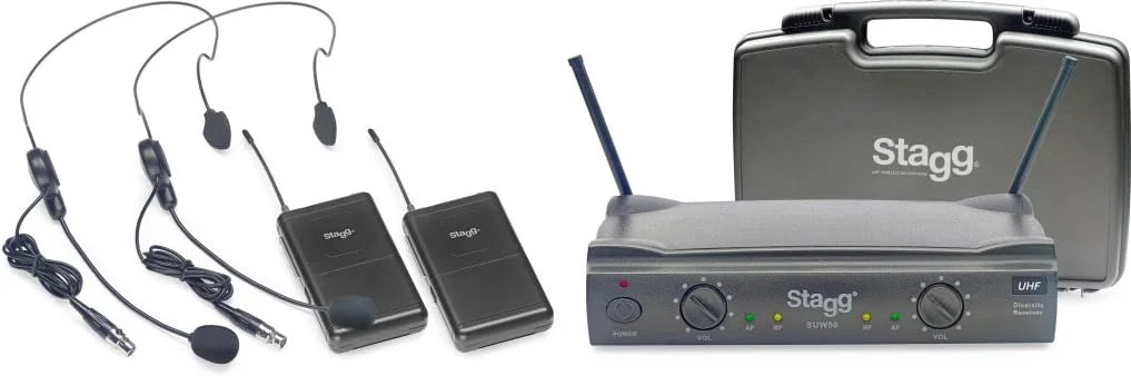 استگ UHF وایرلس 2 هدست 863.8-864.5