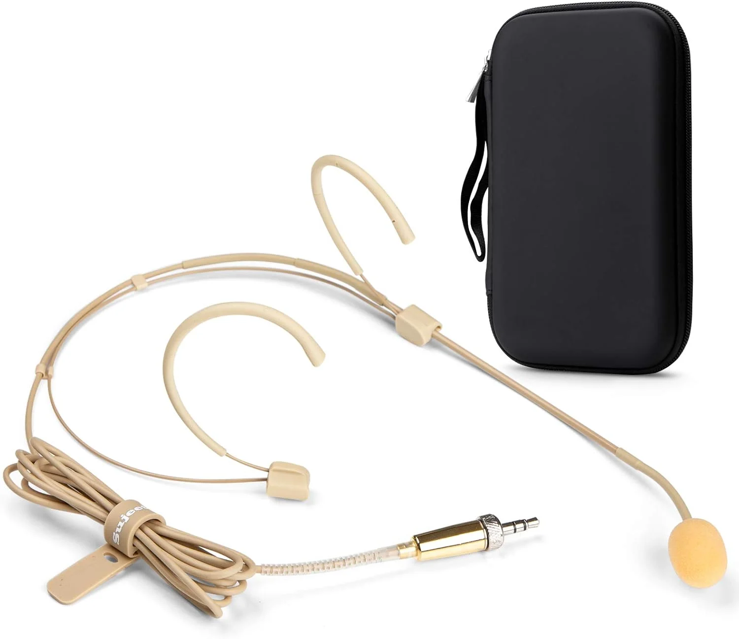 میکروفون هدست با هدبند برای فرستنده های بی سیم Sennheiser - ایده آل برای سخنرانی ها، تئاتر، پادکست ها با جعبه نگهداری مقاوم
