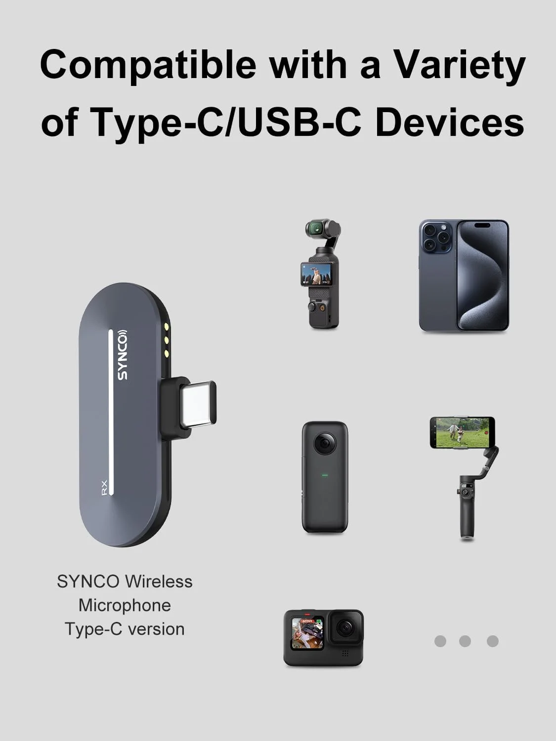 میکروفون یقهای بیسیم SYNCO P2T【Type-C】 میکروفون بیسیم گوشی هوشمند با جعبه شارژ و 2*RX 1*TX، سازگار با گوشی هوشمند و تبلت اندروید، میکروفون یقهای بیسیم موبایل اندروید میکروفون یقهای بیسیم SYNCO P2T【Type-C】 میکروفون بیسیم گوشی هوشمند با جعبه شارژ و 2*RX 1*TX، سازگار با گوشی هوشمند و تبلت اندروید، میکروفون یقهای بیسیم موبایل اندروید