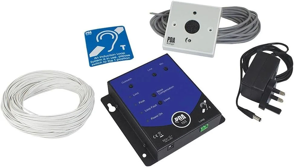 مجموعه حلقه القایی برای فضاهای کوچک و میکروفون، تقویت کننده، صوتی تصویری، 1 عدد - PDA103R