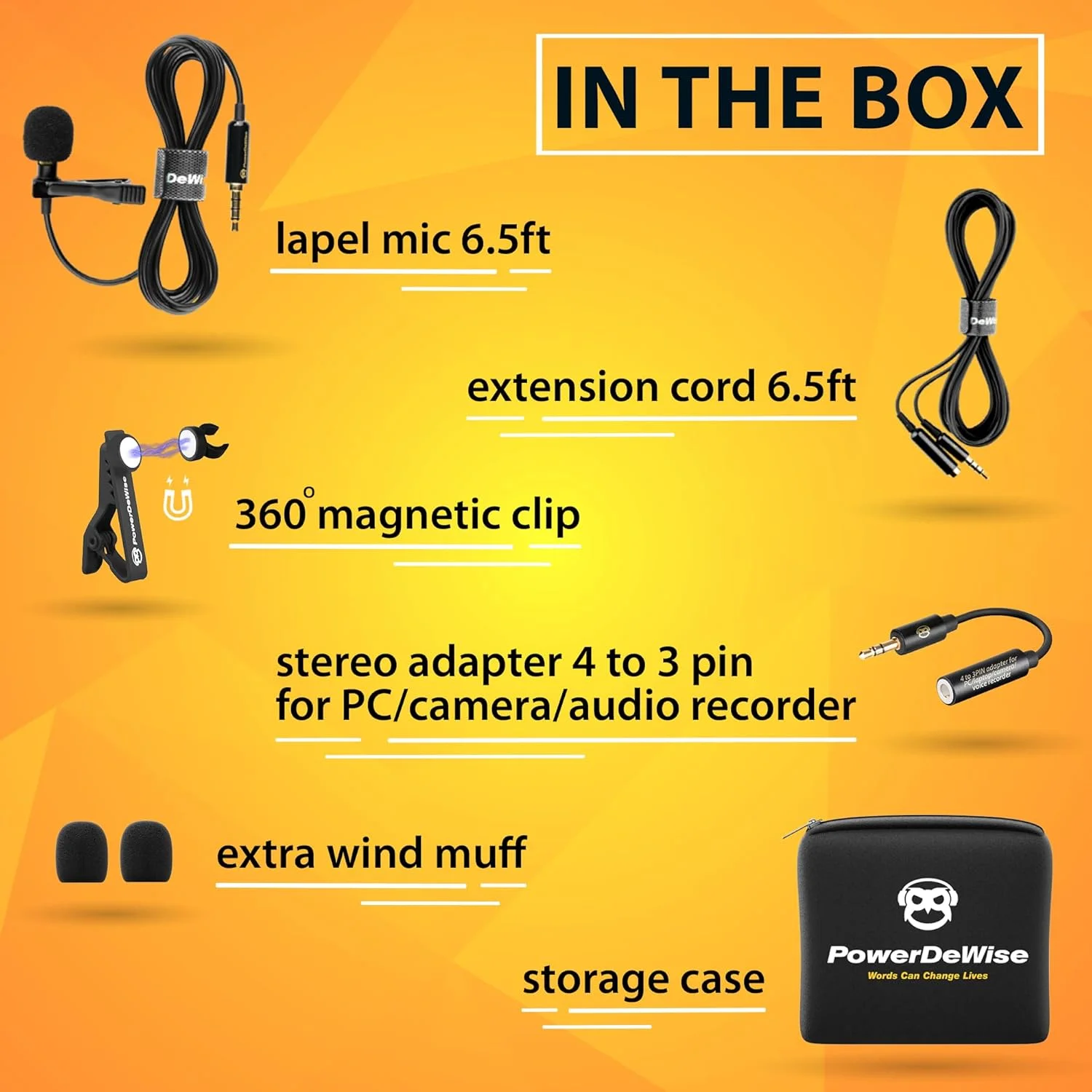 میکروفون یقه‌ای حرفه‌ای امنی‌دایرکشنال با سیستم گیره‌ای، مناسب برای ضبط یوتیوب/ مصاحبه/ کنفرانس ویدیویی/ پادکست/ دیکته صوتی/ آیفون/ASMR