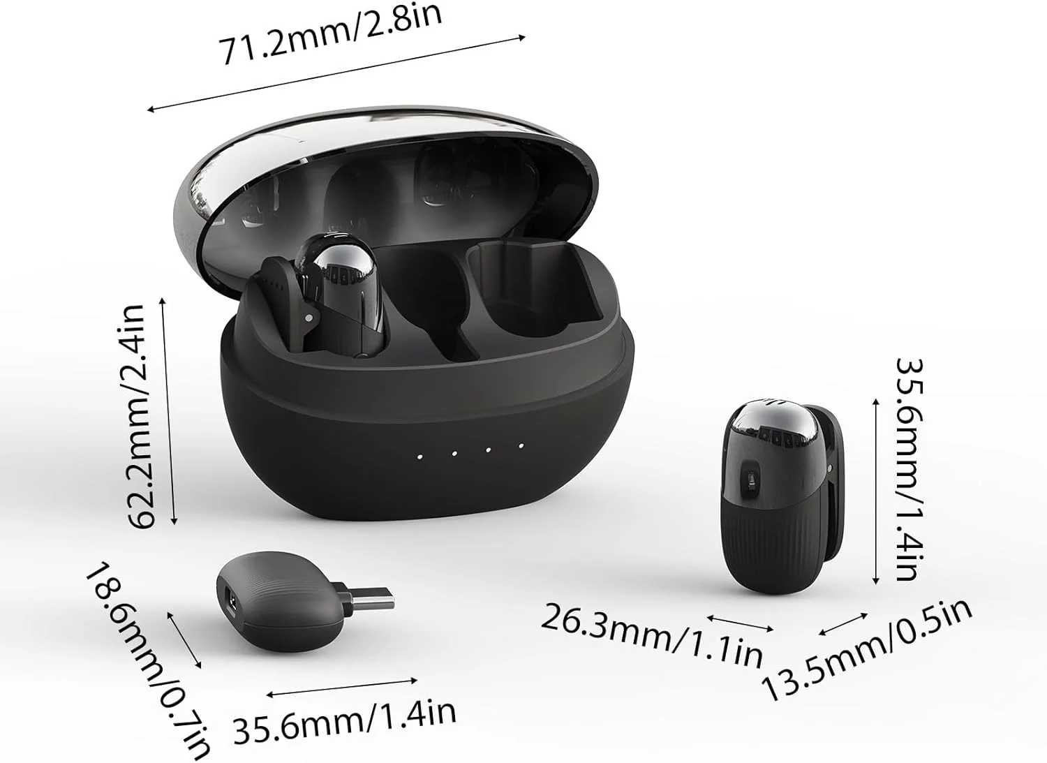 میکروفون یقهای بیسیم حرفهای Pilipane، مجموعه میکروفون دوتایی با کیفیت صدای Hi-Fi، کاهش نویز، فناوری بیسیم 2.4 گیگاهرتز - اتصال و پخش برای پخش زنده - فضای باز - (مشکی) میکروفون یقهای بیسیم حرفهای Pilipane، مجموعه میکروفون دوتایی با کیفیت صدای Hi-Fi، کاهش نویز، فناوری بیسیم 2.4 گیگاهرتز - اتصال و پخش برای پخش زنده - فضای باز - (مشکی)