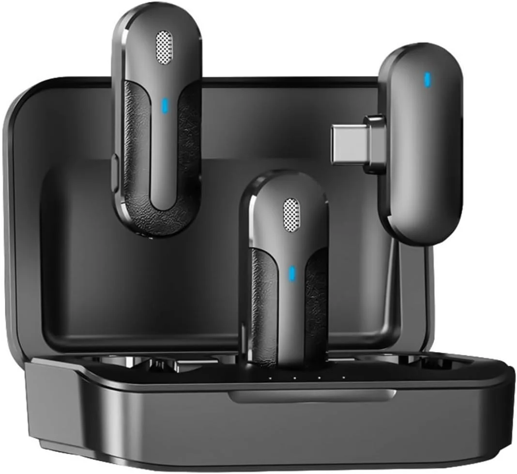 میکروفون یقه‌ای بی‌سیم، میکروفون مینیاتوری، برد 30 متری، حذف نویز فعال، مناسب برای ضبط پخش زنده