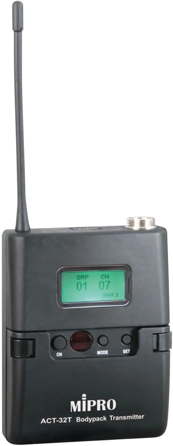 فرستنده جیبی MIPRO ACT-32T + کلید قطع صدا MJ-70 فرستنده جیبی MIPRO ACT-32T + کلید قطع صدا MJ-70