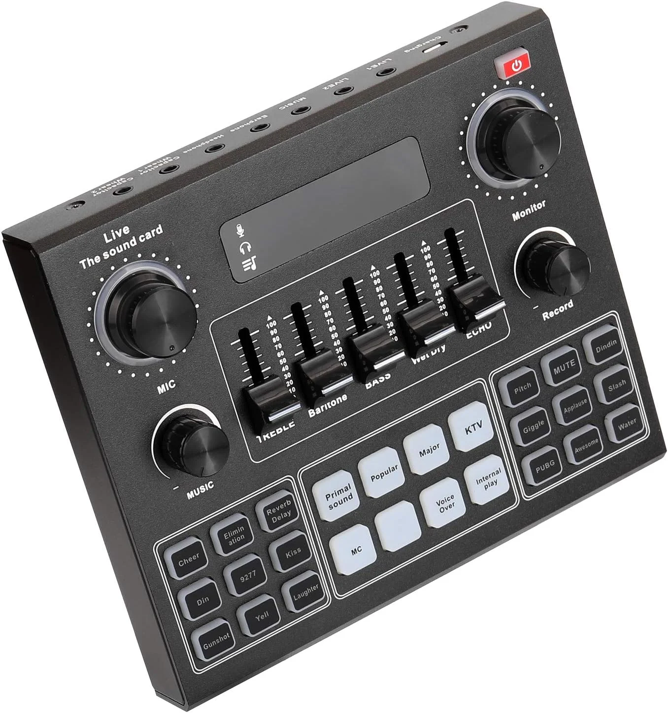 کارت صدای زنده، 12 صدای الکتریکی، 14 افکت، نظارت بی‌درنگ، مجموعه میکروفون همراه BT، پشتیبانی از میکروفون برای ضبط پخش و آواز (مشکی و طلایی)