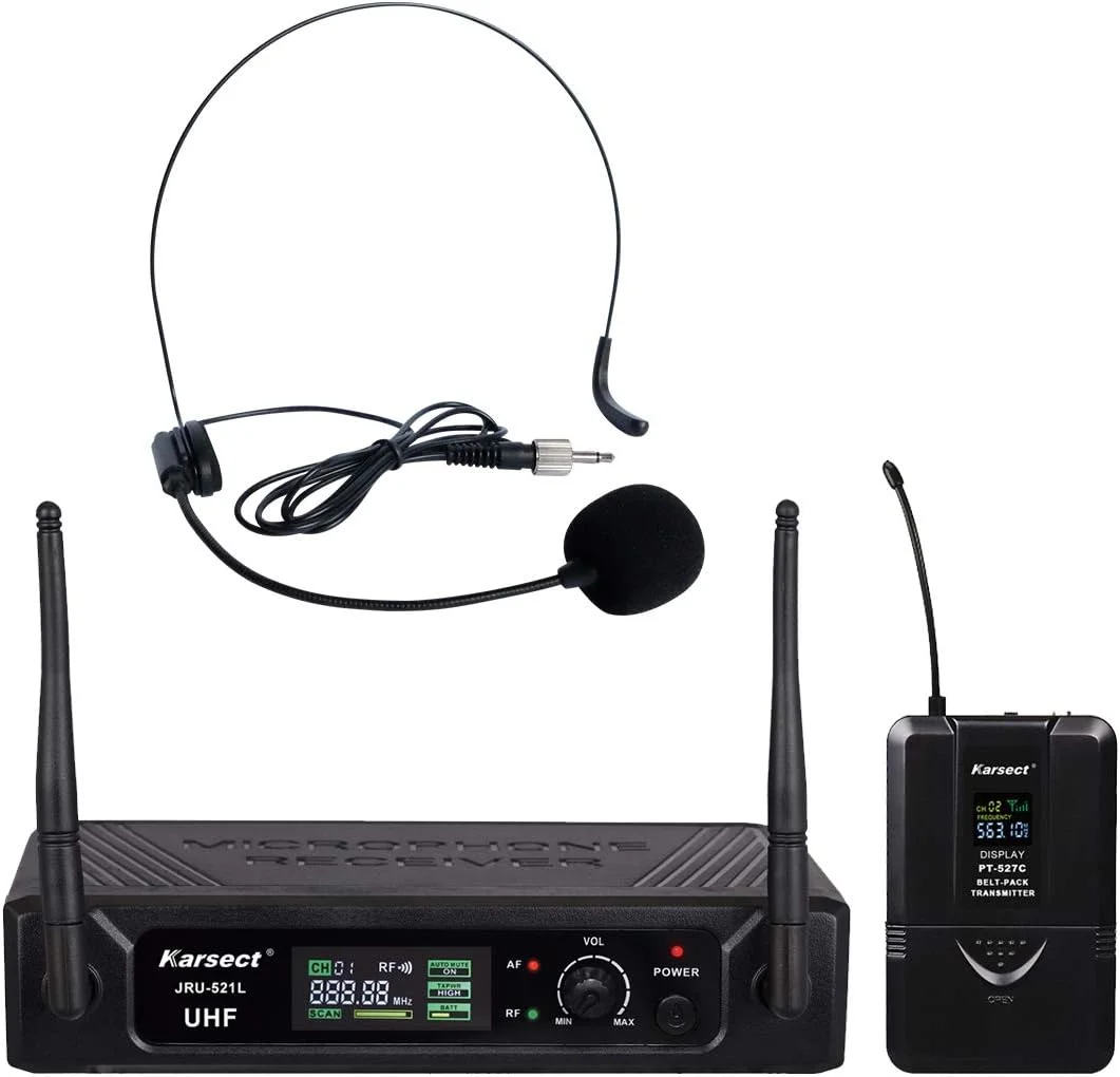 مجموعه میکروفون بی‌سیم هدست Karsect JRU-521L / PT-527C / HT-11A