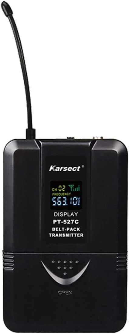 مجموعه میکروفون بیسیم هدست Karsect JRU-521L / PT-527C / HT-11A مجموعه میکروفون بیسیم هدست Karsect JRU-521L / PT-527C / HT-11A