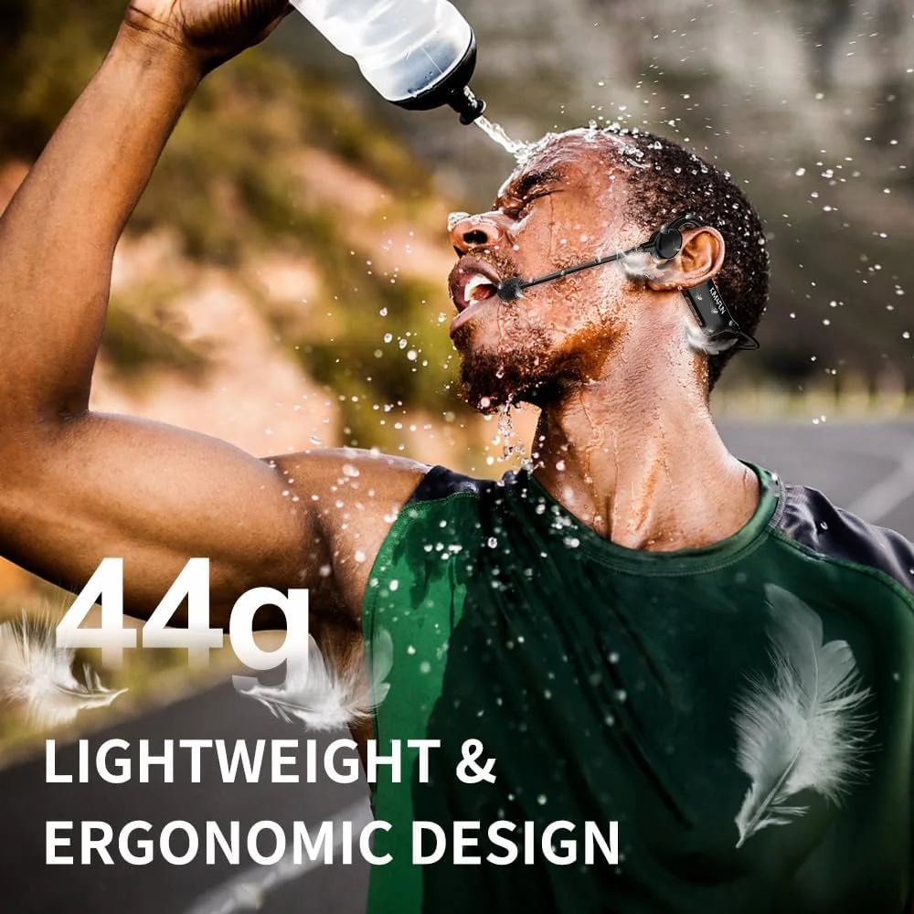 میکروفون هدست بی‌سیم ورزشی KIMAFUN 2.4G، میکروفون بی‌سیم ضد آب IP67 و مقاوم در برابر عرق برای مربیان ورزشی، مربیان شنا، مربیان تناسب اندام، یوگا، پیلاتس، GWP91(1TX+1RX)