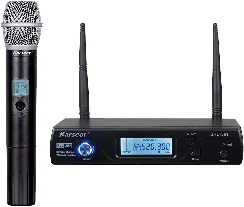 ست میکروفون بی سیم کارسکت JRU-561 / HT-51C با میکروفون دستی