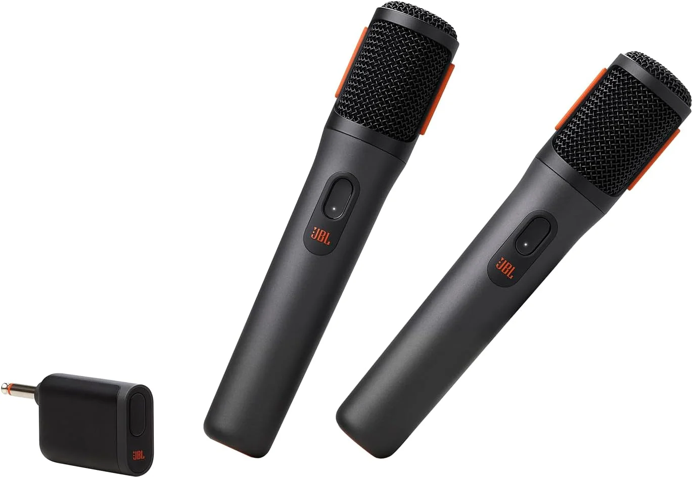 میکروفون بی سیم JBL PartyBox - 2 عدد میکروفون بی سیم دیجیتال، باتری قابل شارژ (20 ساعت - 700 میلی آمپر ساعت)، صدای واضح، صدای شفاف، اتصال پایدار 2.4 گیگاهرتز، سازگار با همه