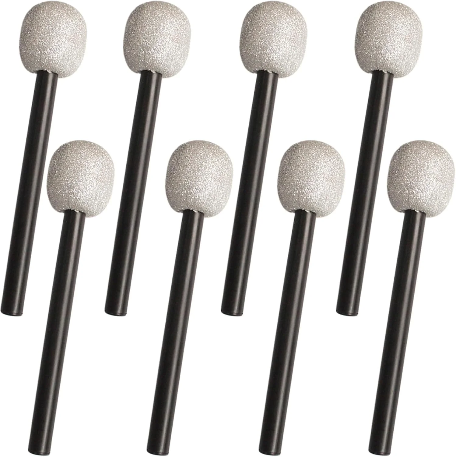 میکروفون، میکروفون، 8 عدد اکلیلی، اسباب بازی پلاستیکی نقش آفرینی برای کودکان، اسباب بازی توخالی 22.9 سانتی متری برای هدایای مهمانی، تکیه گاه عکس، سبک 2