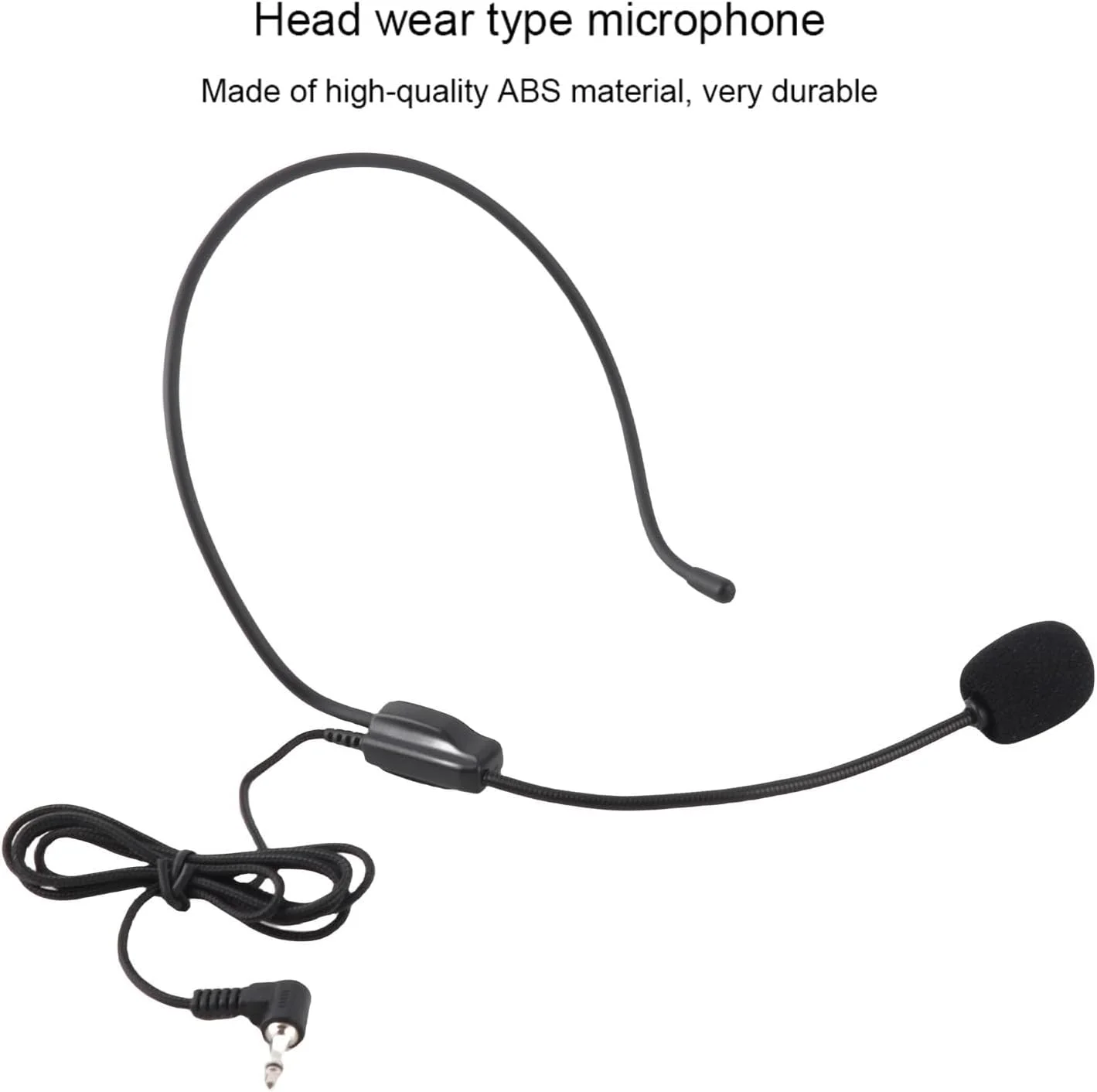 هدست دور گردنی، میکروفون نصب شده روی سر با جک 3.5 میلیمتری برای کنفرانس/صحنه/تدریس/راهنما/گردشگری هدست دور گردنی، میکروفون نصب شده روی سر با جک 3.5 میلیمتری برای کنفرانس/صحنه/تدریس/راهنما/گردشگری