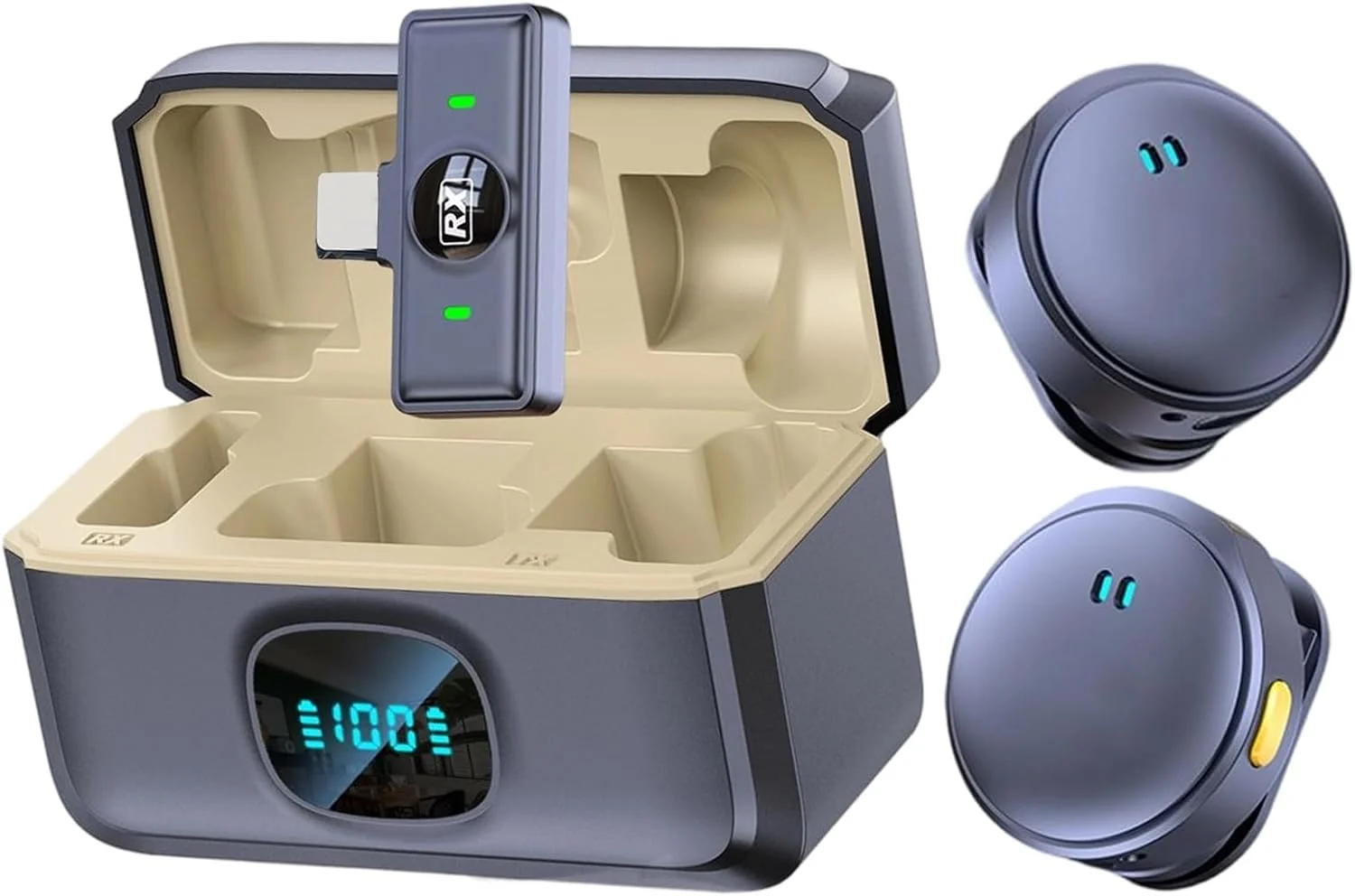 میکروفون کوچک برای ضبط با کیفیت صدای بالا، میکروفون یقه‌ای با حذف نویز برای ضبط ویدیو، ولاگ، آواز و موسیقی