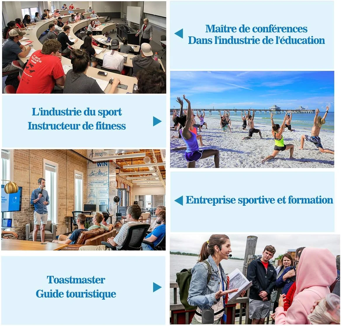 تقویت کننده صدای قابل حمل با میکروفون، هدفون، 30 وات، باتری قابل شارژ 2800 میلی آمپر ساعتی، سیستم صوتی قدرتمند برای معلمان، راهنماها، مربیان، ارائه دهندگان