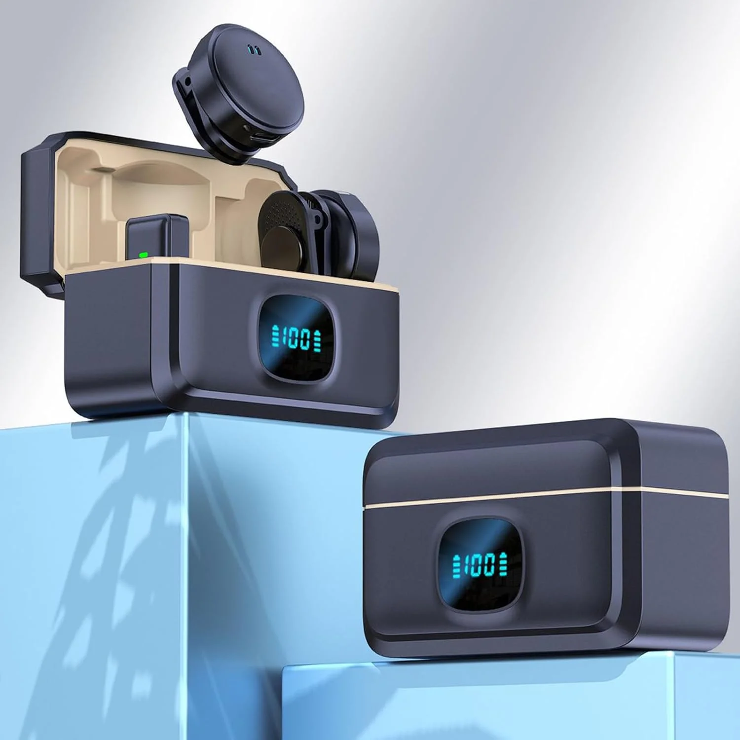 میکروفون کوچک برای ضبط با کیفیت صدای بالا، میکروفون یقه‌ای با حذف نویز برای ضبط ویدیو، ولاگ، آواز و موسیقی