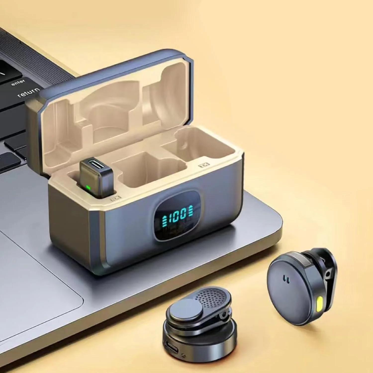 میکروفون گیره ای جنریک، میکروفون کوچک برای ولاگ، قابل حمل با قابلیت حذف نویز برای آواز، ولاگ، موسیقی و پخش زنده میکروفون گیره ای جنریک، میکروفون کوچک برای ولاگ، قابل حمل با قابلیت حذف نویز برای آواز، ولاگ، موسیقی و پخش زنده