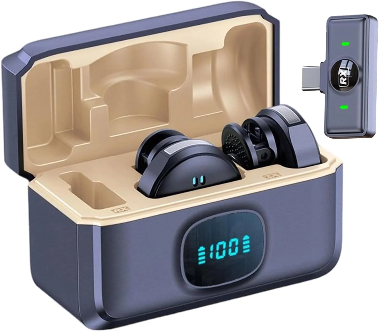 میکروفون گیره ای بی سیم، میکروفون کوچک برای تولید محتوای ویدیویی، میکروفون یقه ای با قابلیت حذف نویز برای آواز خواندن، ضبط موسیقی، و پخش زنده در رسانه های اجتماعی