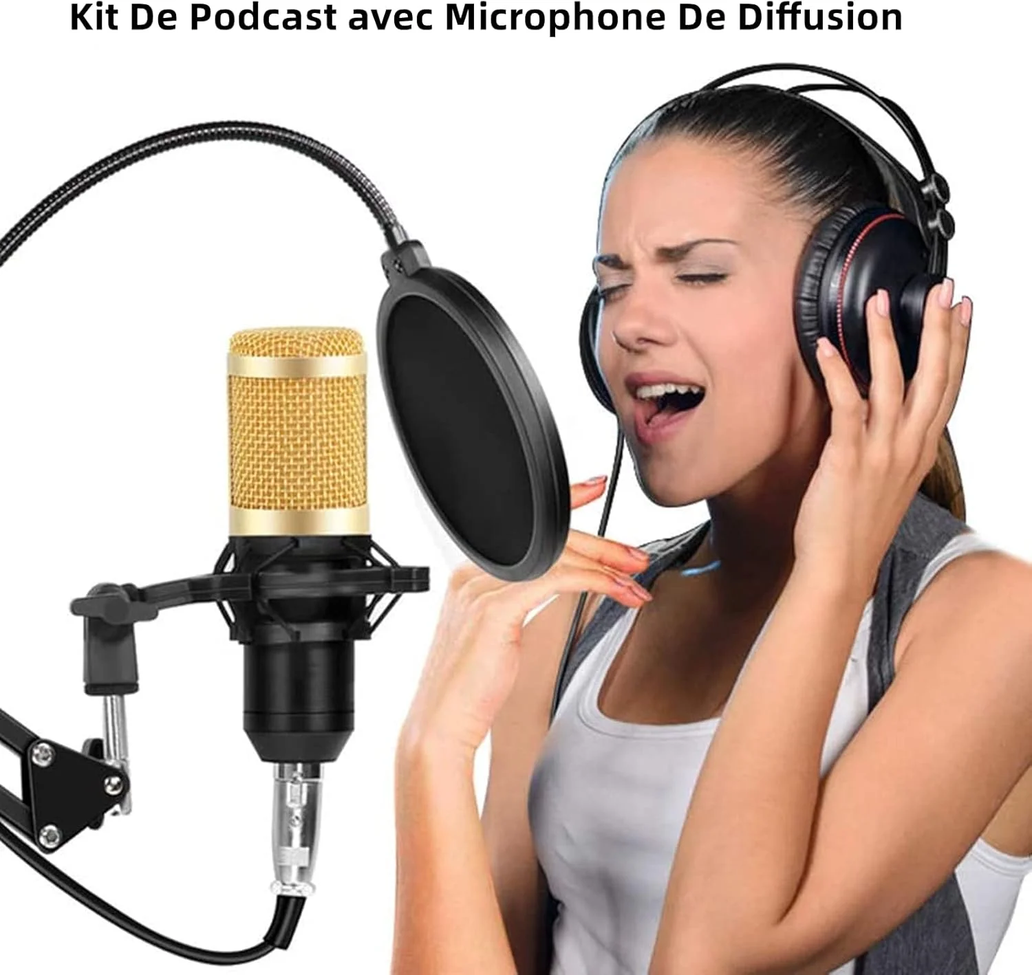 میکروفون کاندنسر BM800، میکروفون استودیویی حرفه ای کاندنسر، پایه، فیلتر پاپ دولایه، کلاهک فوم، ست لوازم جانبی ضبط، ساخته شده از استیل ضد زنگ و پلاستیک میکروفون کاندنسر BM800، میکروفون استودیویی حرفه ای کاندنسر، پایه، فیلتر پاپ دولایه، کلاهک فوم، ست لوازم جانبی ضبط، ساخته شده از استیل ضد زنگ و پلاستیک