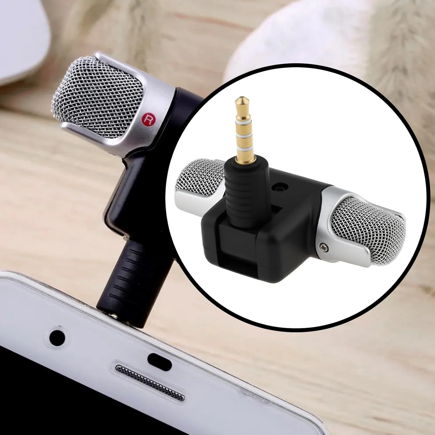 میکروفون مینی استریو چهار قطبی 3.5 میلی متری با روکش طلا، 5.7x5.5x1.3 سانتی متر، مناسب برای تلفن های همراه، کامپیوترها و ضبط کننده ها میکروفون مینی استریو چهار قطبی 3.5 میلی متری با روکش طلا، 5.7x5.5x1.3 سانتی متر، مناسب برای تلفن های همراه، کامپیوترها و ضبط کننده ها