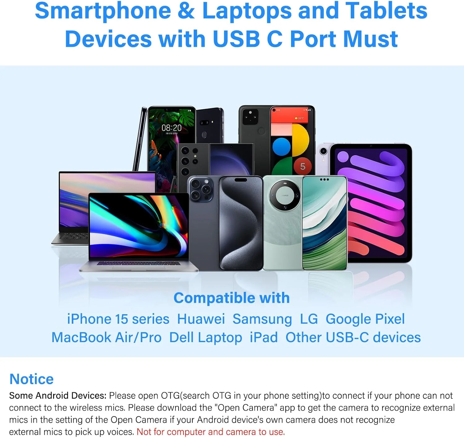 میکروفون یقهای بیسیم برای گوشیهای اندرویدی USB-C - میکروفون گیرهای حرفهای برای ضبط ویدیو، ولاگ، یوتیوب، تیکتاک (ضد باد/2 میکروفون) میکروفون یقهای بیسیم برای گوشیهای اندرویدی USB-C - میکروفون گیرهای حرفهای برای ضبط ویدیو، ولاگ، یوتیوب، تیکتاک (ضد باد/2 میکروفون)