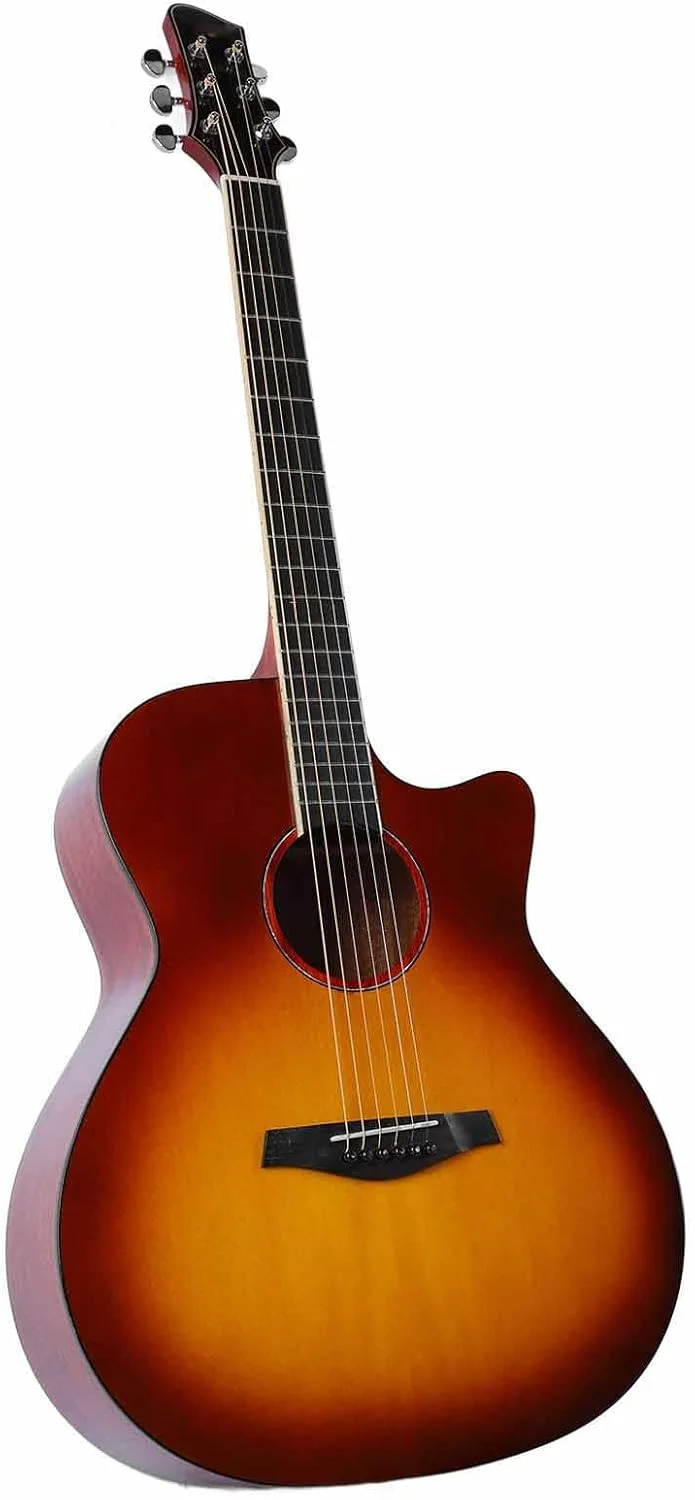 گیتار فولک 41 اینچی، گیتار آکوستیک برای مبتدیان، قدرت نفوذ قوی، صنوبر و ماهون برای دوستداران موسیقی برای نوازندگی (رنگ غروب آفتاب) گیتار فولک 41 اینچی، گیتار آکوستیک برای مبتدیان، قدرت نفوذ قوی، صنوبر و ماهون برای دوستداران موسیقی برای نوازندگی (رنگ غروب آفتاب)