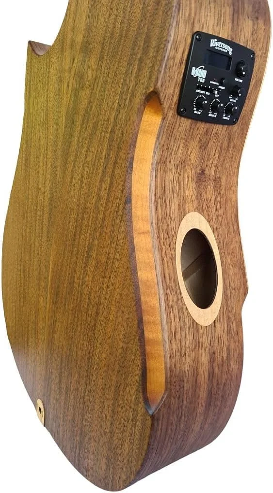 گیتار آکوستیک دست ساز ریورسونگ Tradition 2 P با صفحه رویی صنوبر لوتز و بدنه گردوی AAA، پری امپ B-Band، به همراه کیف – صدای حرفه ای، طراحی نوآورانه و راحتی ساخت کانادا