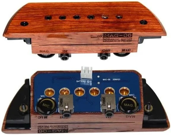 پیکاپ گیتار آکوستیک، پیکاپ مگنت گیتار، لوازم جانبی گیتار، میکروفون (قرمز)