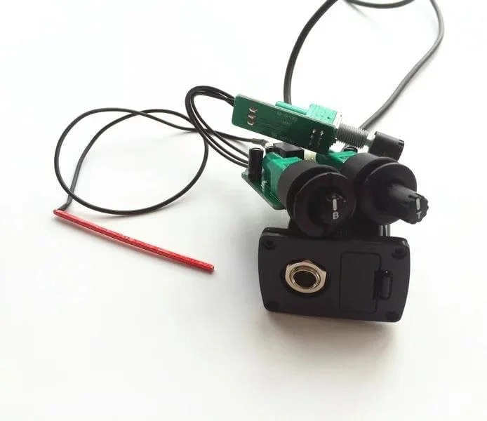 پیکاپ گیتار آکوستیک 3 باندی برای گیتار آکوستیک با پیزو سرامیکی مشکی/قرمز/نرم پیکاپ گیتار آکوستیک 3 باندی برای گیتار آکوستیک با پیزو سرامیکی مشکی/قرمز/نرم