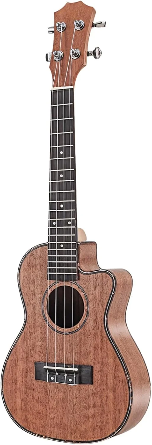 گیتار آکوستیک 4 سیم هاوایی از جنس ماهون با سیستم پیکاپ یکپارچه برای صدای حرفه ای