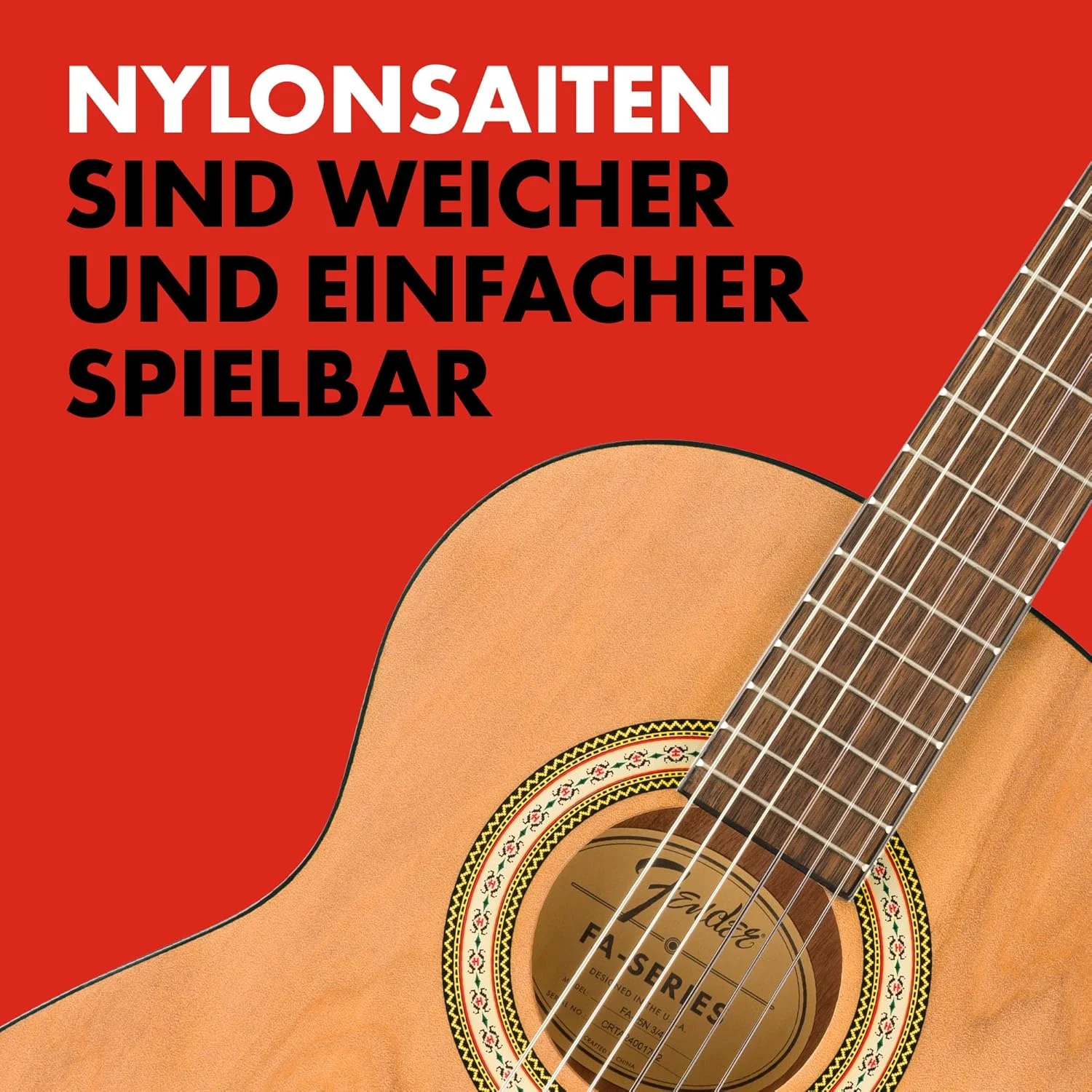 گیتار آکوستیک کلاسیک Fender FA-25N سایز 3/4، صفحه انگشتگذاری گردوئی، رنگ طبیعی گیتار آکوستیک کلاسیک Fender FA-25N سایز 3/4، صفحه انگشتگذاری گردوئی، رنگ طبیعی