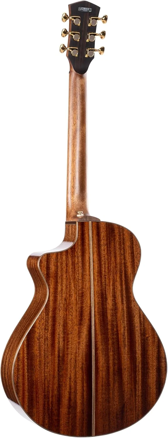 گیتار آکوستیک/الکتریک مشکی مدرن سری Masterpiece کورت همراه با کیف