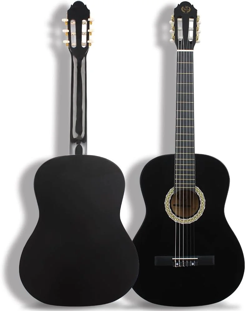 گیتار کنسرت 38 اینچی، گیتار لیندن وود با لبه‌های گرد، گیتار کلاسیک، گیتار آکوستیک، گیتار آکوستیک کلاسیک، گیتار درجه بزرگسالان، ساز زهی، ساز موسیقی