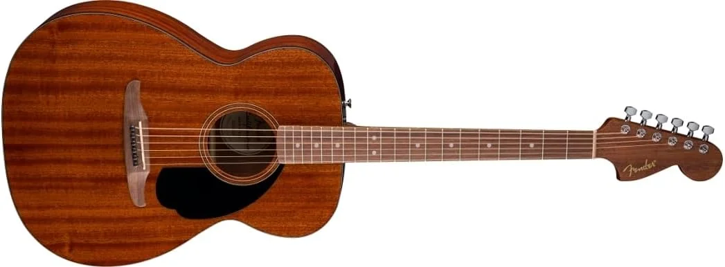 Fender California Standard Monterey™ Akustikgitarre, Sapele-Decke, schwarzes Schlagbrett, natürliches Sapele