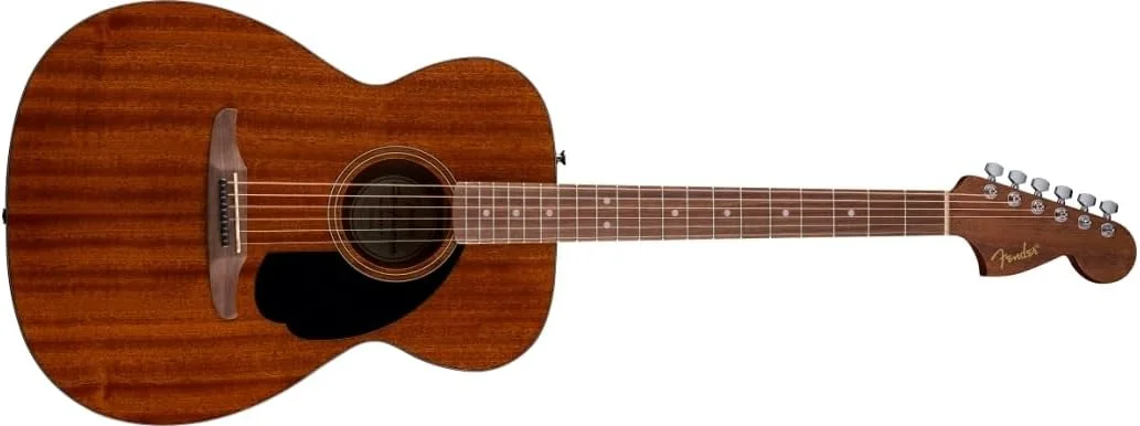 Fender California Standard Monterey™ Akustikgitarre, Sapele-Decke, schwarzes Schlagbrett, natürliches Sapele