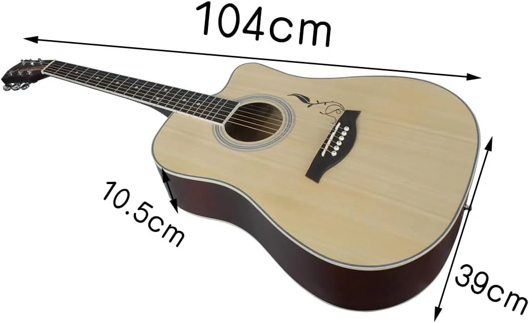 گیتار 41 اینچی، گیتار صنوبر با کنده کاری، گیتار آکوستیک مسافرتی برای مبتدیان بزرگسال، ساز گیتار، ساز زهی، گیتار فولک، گیتار آکوستیک گیتار 41 اینچی، گیتار صنوبر با کنده کاری، گیتار آکوستیک مسافرتی برای مبتدیان بزرگسال، ساز گیتار، ساز زهی، گیتار فولک، گیتار آکوستیک