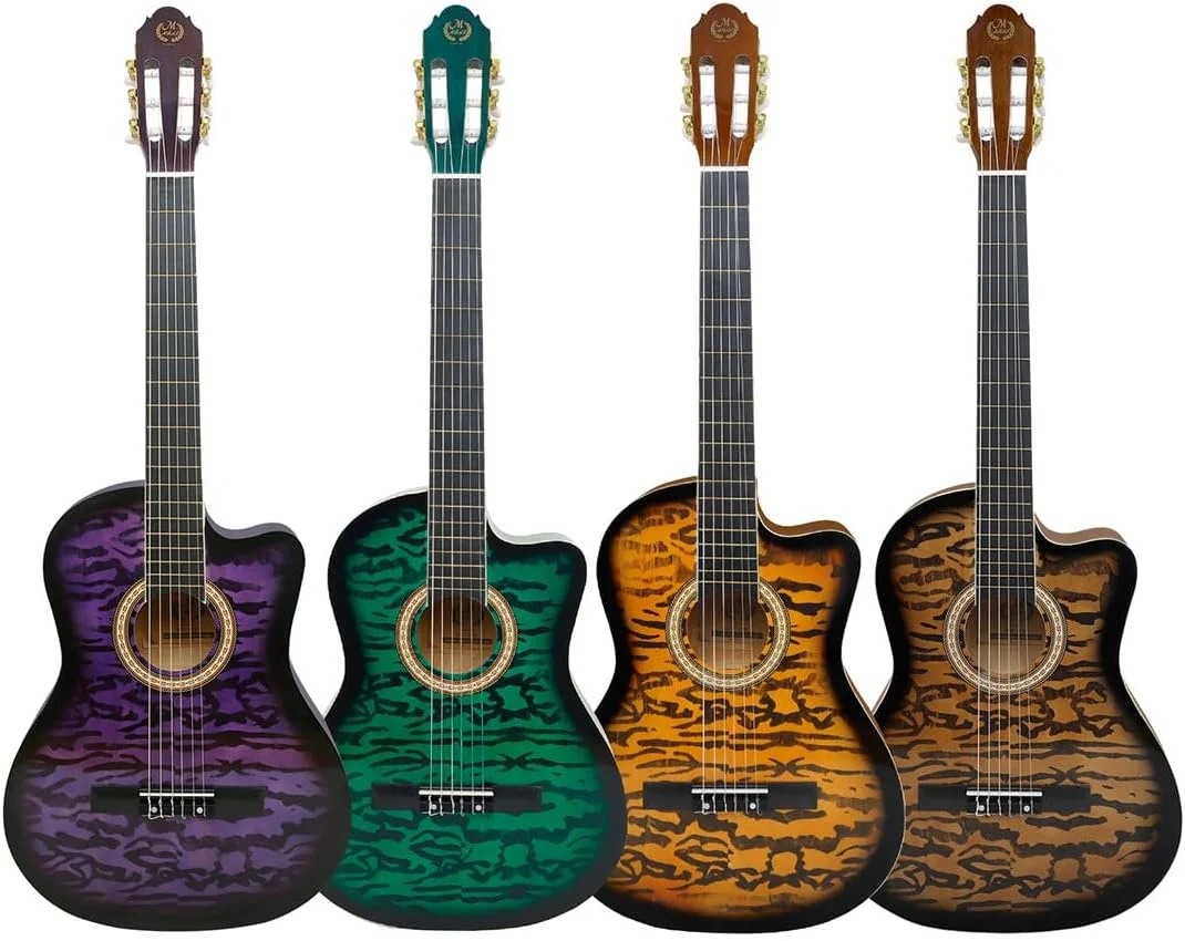 گیتار کلاسیک 39 اینچی، گیتار آکوستیک با صفحه صنوبر، گیتار درجه یک مناسب اجرا برای بزرگسالان، ساز موسیقی، گیتار صنوبر، گیتار فولک، ساز زهی، گیتار آکوستیک (بنفش) گیتار کلاسیک 39 اینچی، گیتار آکوستیک با صفحه صنوبر، گیتار درجه یک مناسب اجرا برای بزرگسالان، ساز موسیقی، گیتار صنوبر، گیتار فولک، ساز زهی، گیتار آکوستیک (بنفش)