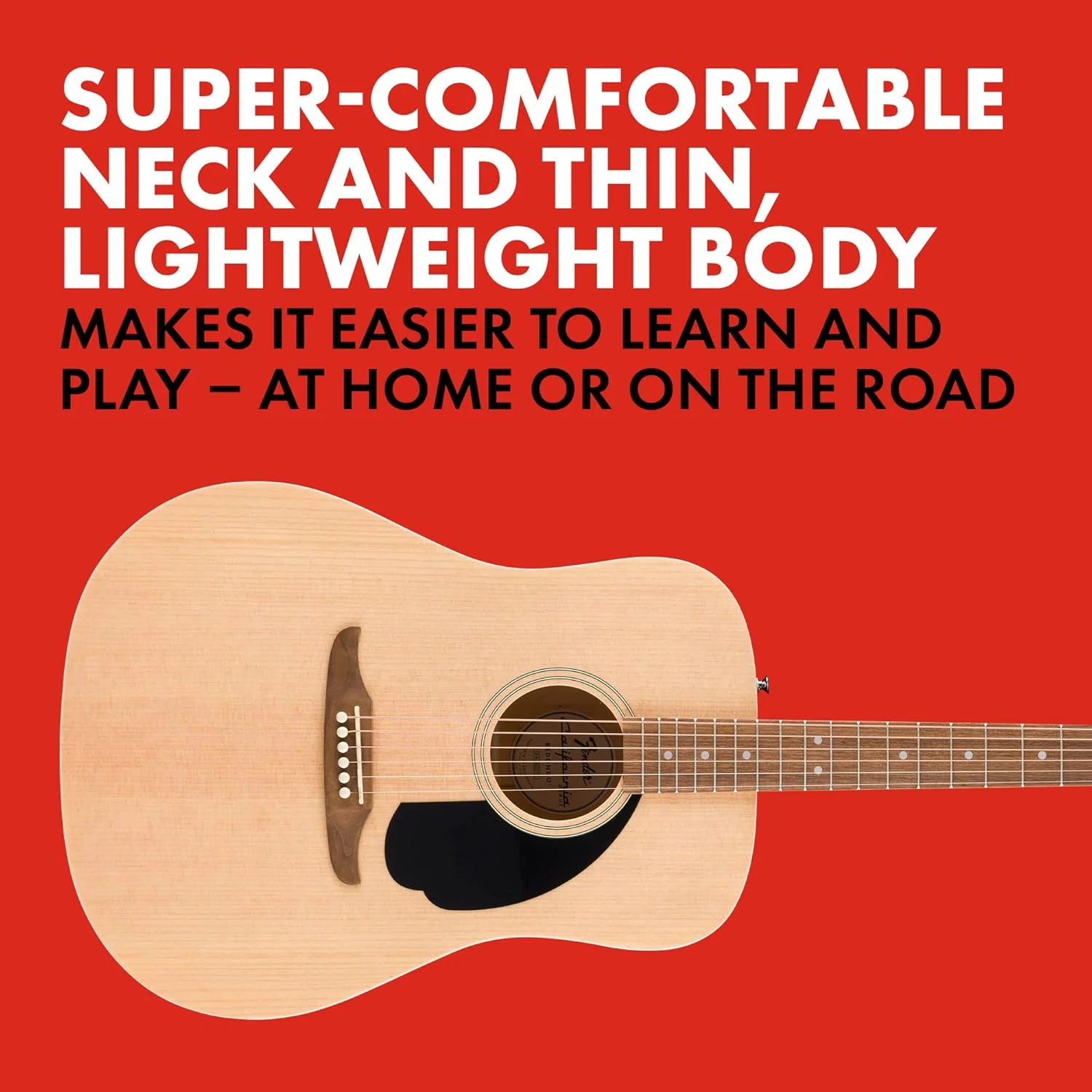 گیتار آکوستیک Fender California Debut Redondo Dreadnought، صفحه رویی صنوبر، پیکگارد مشکی، رنگ طبیعی گیتار آکوستیک Fender California Debut Redondo Dreadnought، صفحه رویی صنوبر، پیکگارد مشکی، رنگ طبیعی