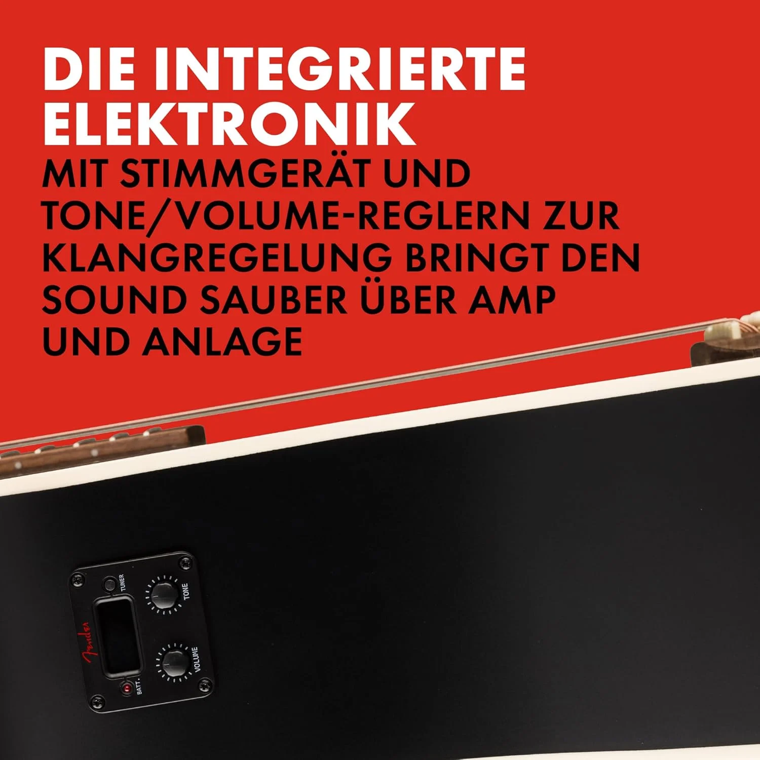 گیتار آکوستیک کات اوی Fender California Debut Redondo Dreadnought با صفحه رویی صنوبر و پیک گارد مشکی، مشکی