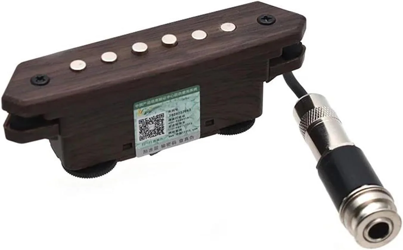 پیکاپ گیتار آکوستیک، پیکاپ حفره صدا گیتار آکوستیک هامباکر، صدای شفاف با کنترل صدا و ولوم، پرداخت چوب طبیعی