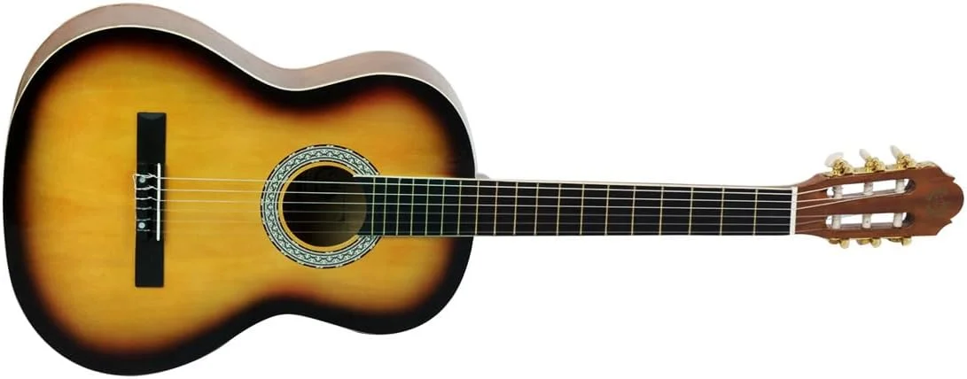 گیتار آکوستیک، گیتار 39 اینچی، گیتار کلاسیک، گیتار مبتدی، ساز تمرینی دانشجویی مردانه و زنانه، ساز زهی، گیتار چوب Linden، نواختن گیتار (غروب آفتاب) گیتار آکوستیک، گیتار 39 اینچی، گیتار کلاسیک، گیتار مبتدی، ساز تمرینی دانشجویی مردانه و زنانه، ساز زهی، گیتار چوب Linden، نواختن گیتار (غروب آفتاب)