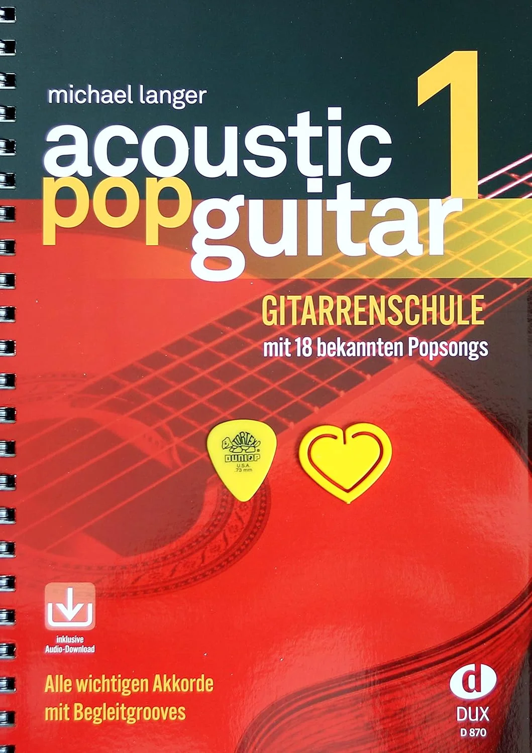 گیتار آکوستیک پاپ - جلد 1 - همراه با دانلود صوتی، نگهدارنده نت و پیک - شابک 9783934958128 گیتار آکوستیک پاپ - جلد 1 - همراه با دانلود صوتی، نگهدارنده نت و پیک - شابک 9783934958128