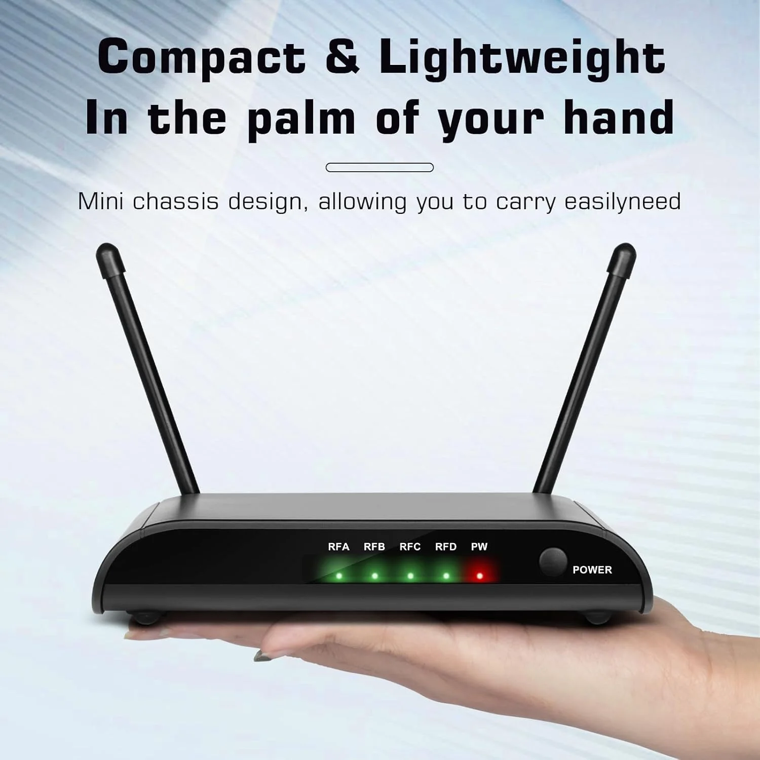 میکروفون های کارائوکه Depusheng R4-Pro، سیستم میکروفون دستی 4 کاناله حرفه ای، میکروفون فلزی پویا برای آواز کارائوکه، کلیسا، جلسات، مهمانی ها، دی جی، عروسی - تصویر 3